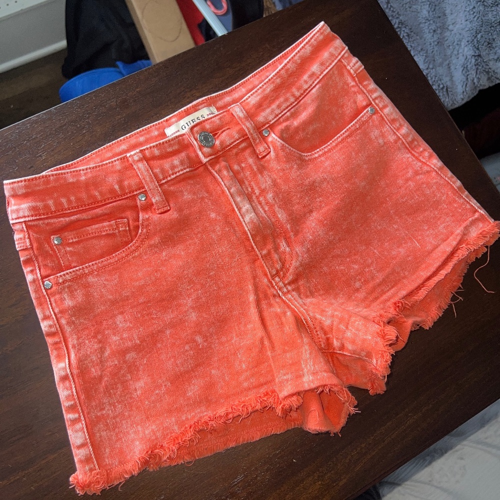 GUESS Orange Shorts